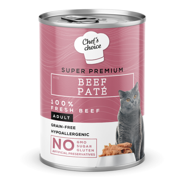 Chef´s choice gatos - Alimento húmedo de carne