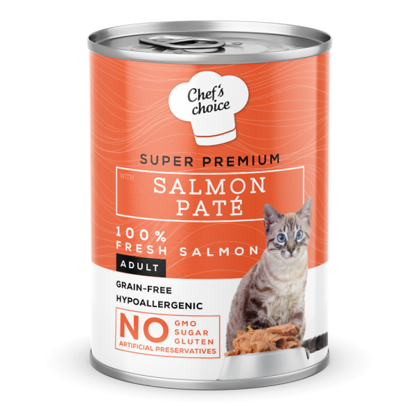 Chef´s choice gatos - Alimento húmedo pate de salmón