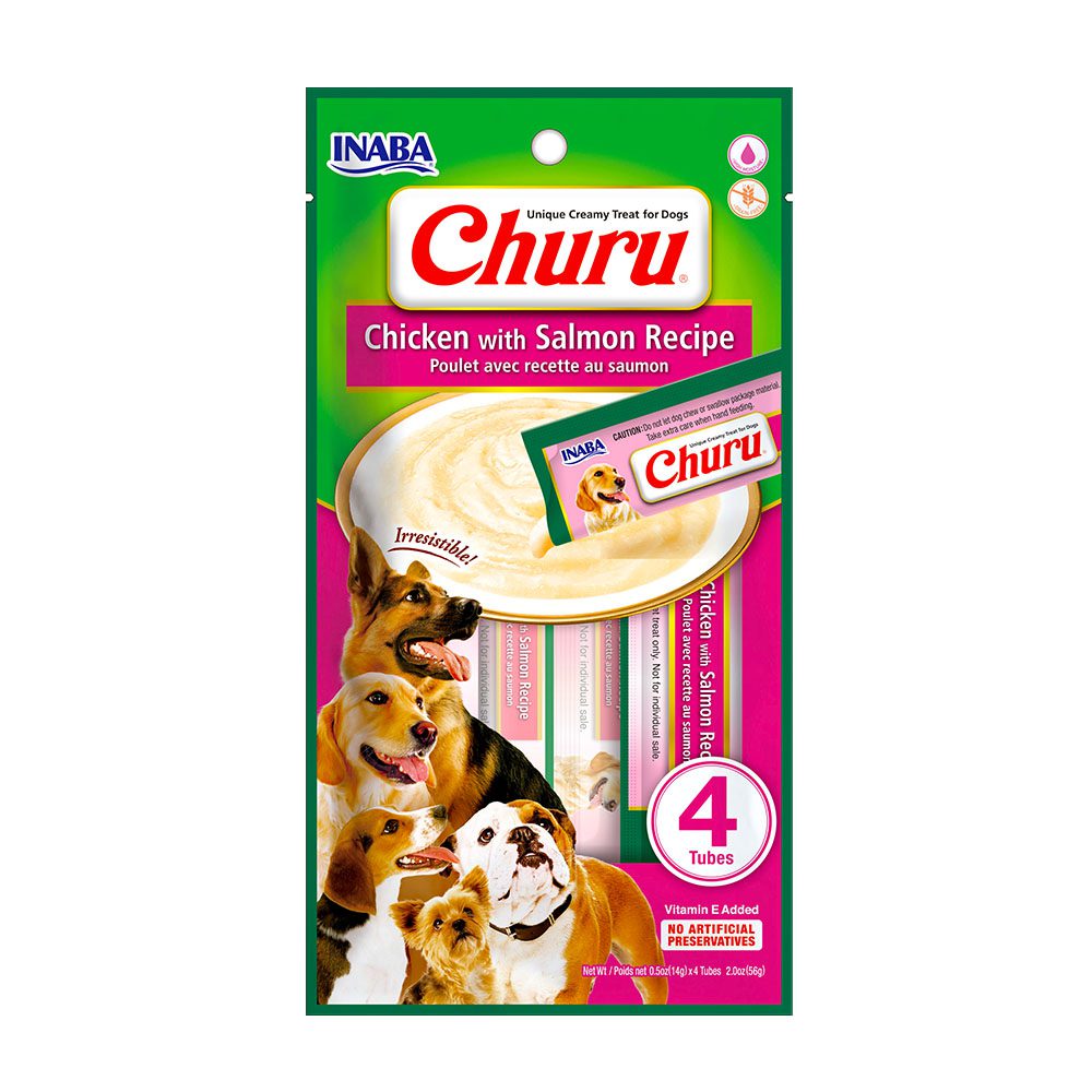 Churu dog pollo con salmon
