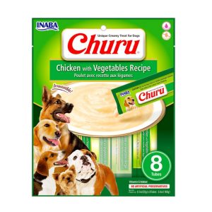 Churu dog pollo con vegetales 8u