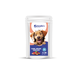 Amalia's Nutra perros - Pouch sabor carne, hígado y vegetales