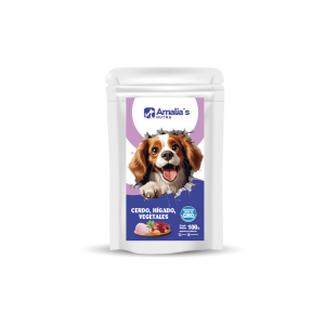 Amalia's Nutra perros - Pouch sabor cerdo, higado y vegetales