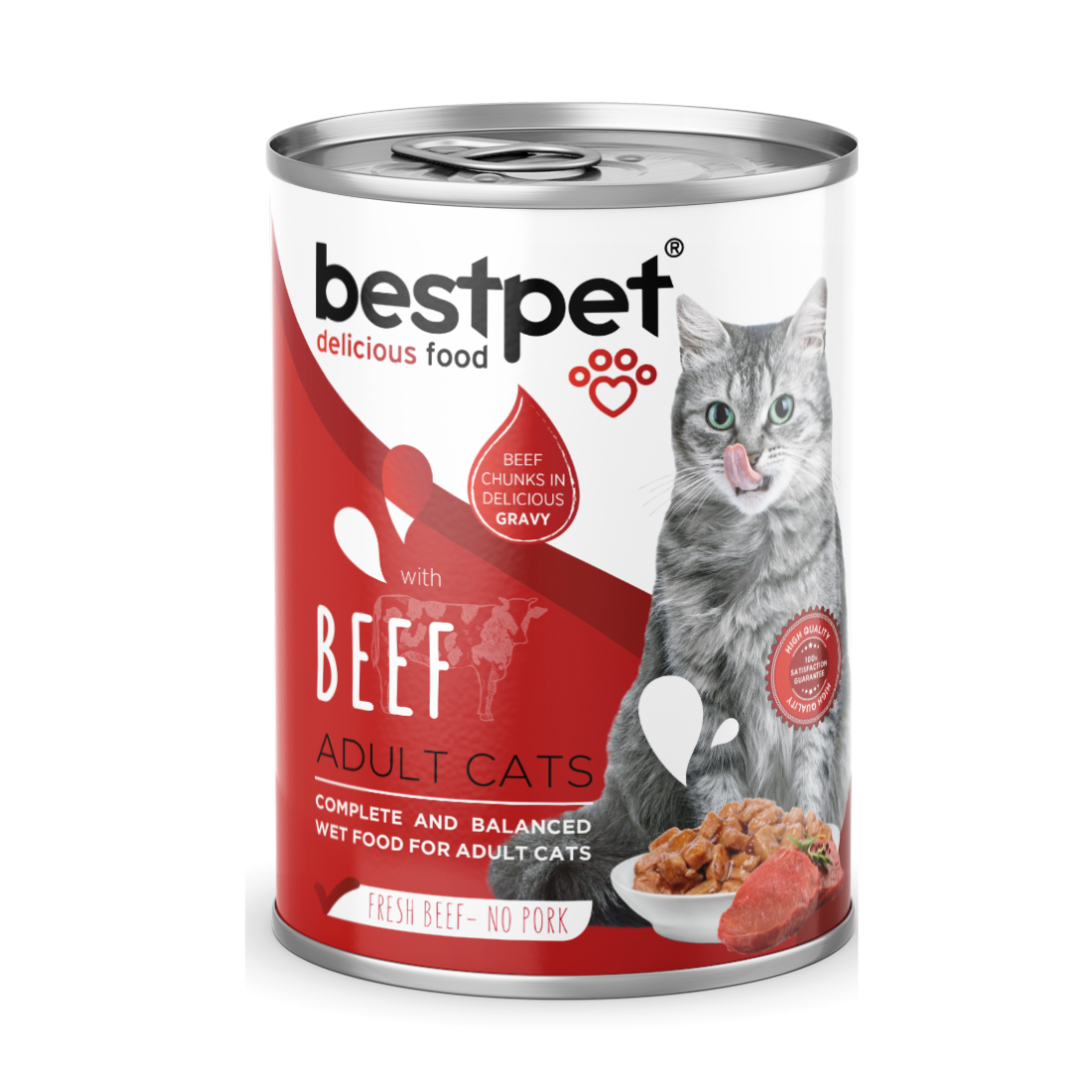 Bestpet Gato - Lata trozos de carne en salsa