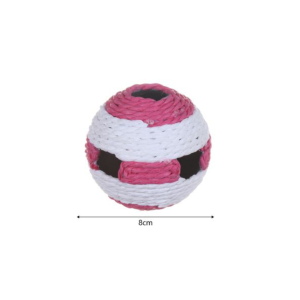 Juguete para gatos - pelota de yute con cascabel interior 8cm