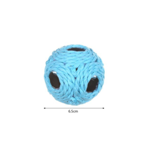 Juguete para gatos - pelota de yute con cascabel interior 6,5 cm