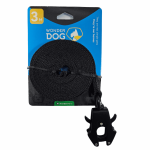 Wonderdog - Correa de 3 metros antideslizante y con mosquetón táctico