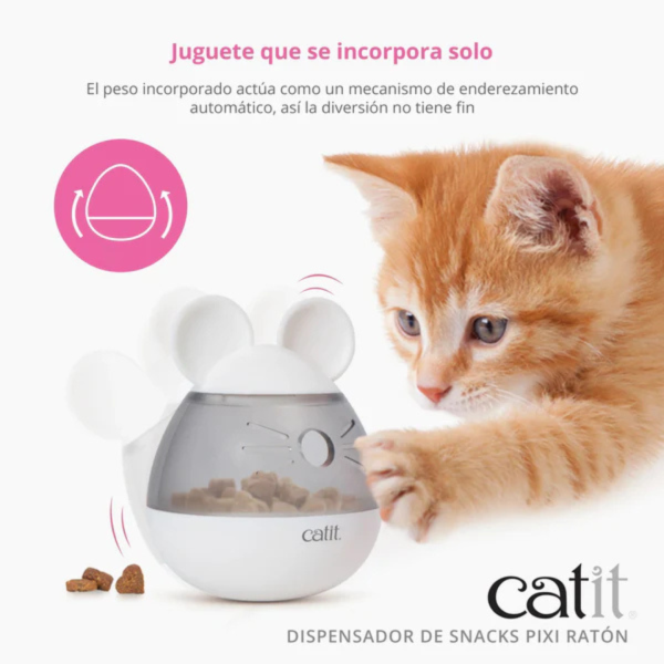 Catit pixi - Dispensador golosinas raton - Imagen 2