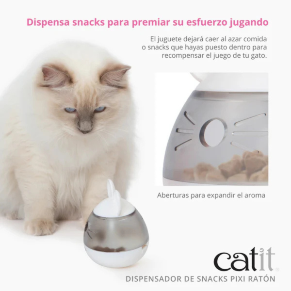 Catit pixi - Dispensador golosinas raton - Imagen 3