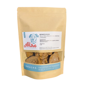 Akira snacks - Galletas de manzana, miel y canela