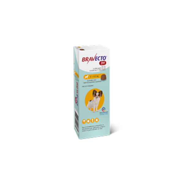 Bravecto perro 1 mes 2 – 4,5 kg