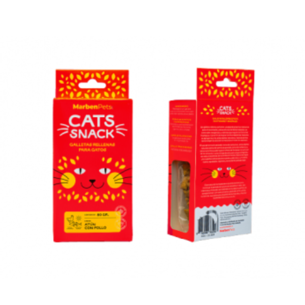 Cat snack - Galletas rellenas sabor atun con pollo