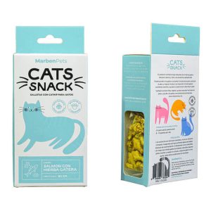 Cat snack - Galletas con catnip salmón con hierba gatera