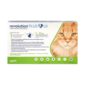 Revolution Plus Gatos - Pipeta antiparasitario interno y externo gatos de 5-10kg