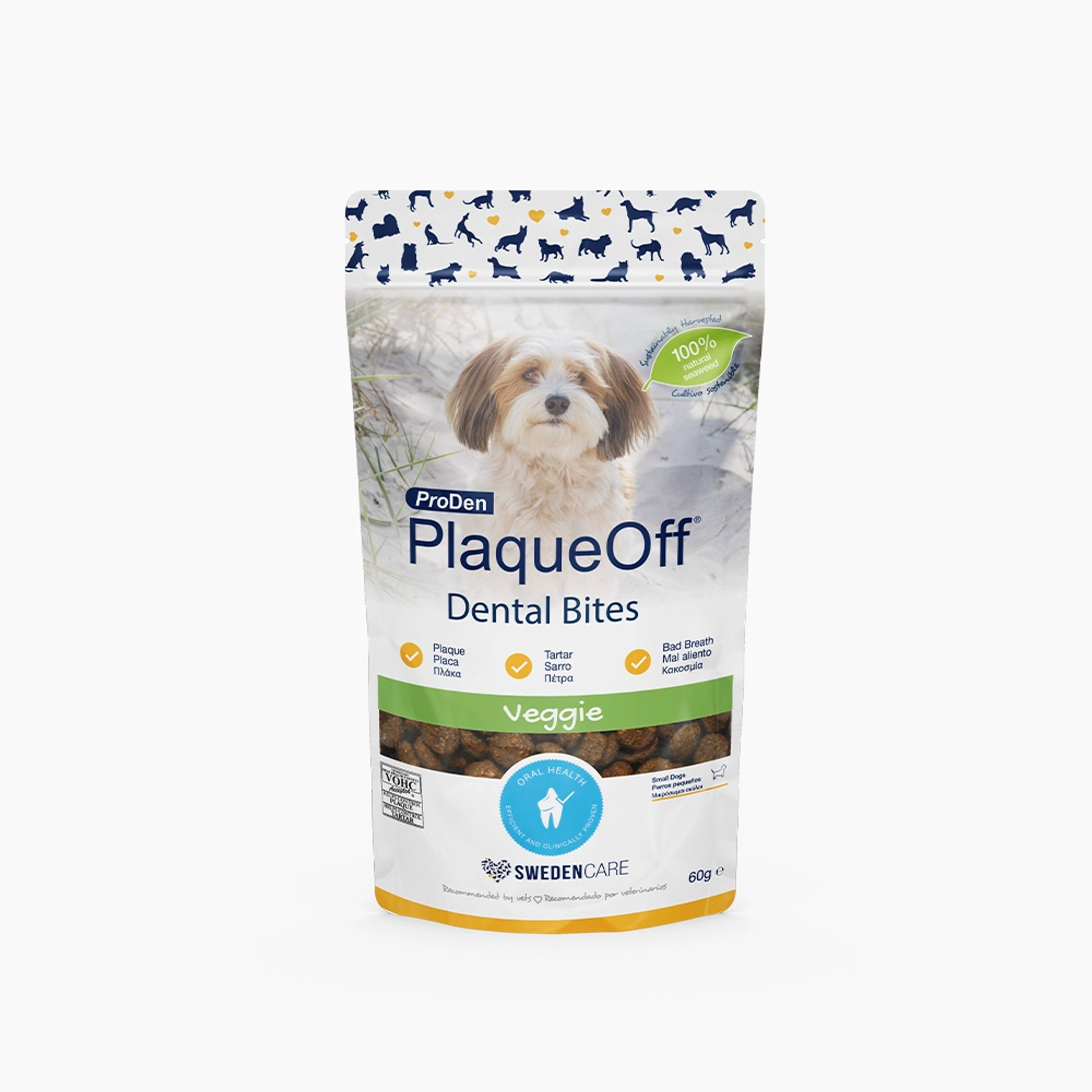 PlaqueOFF dental bites perros pequeños hasta 10 kg