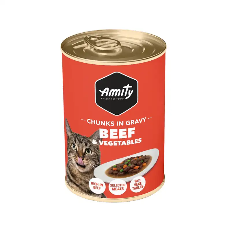 Amity - Chunks carne y vegetales 415 Gr
