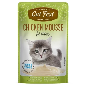 Cat fest mousse de pollo para gatitos