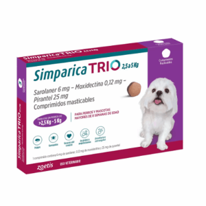Simparica trio 2.5 a 5kg 1 comprimido