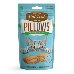 Cat fest pillows relleno con crema de pollo