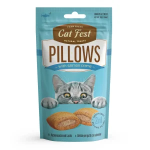Cat fest pillows relleno con crema de salmon