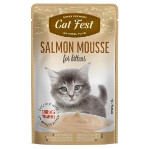 Cat fest mousse de salmon para gatitos