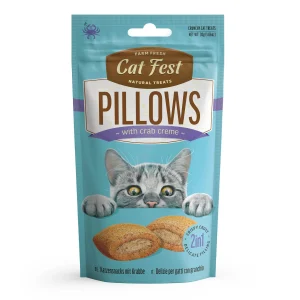Cat fest pillows relleno con crema de cangrejo