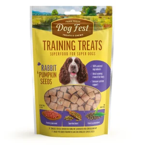 Dog fest snack de entrenamiento conejo y semillas de calabaza
