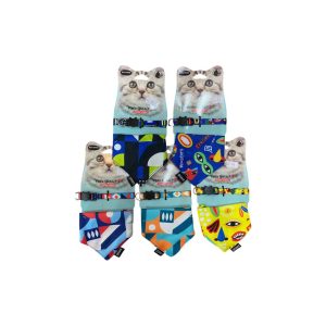 Set collar + bandana para gatos