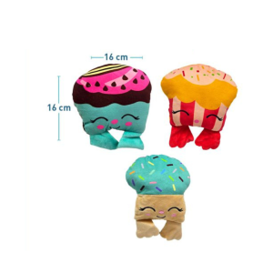 Peluche para perros cupcake