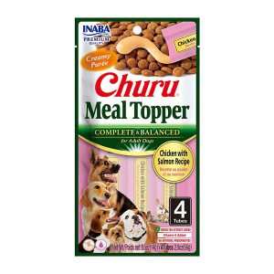 Churu meal topper para perro sabor pollo y salmon