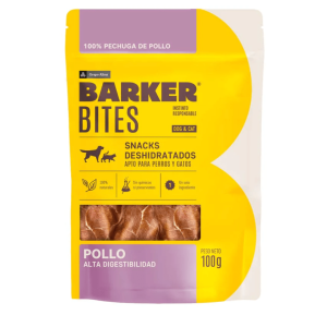 Barker Bites snack deshidratado pollo 100 gr