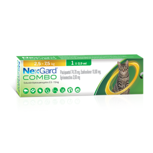 Nexgard combo - Pipeta antiparasitario interno y externo gatos de 2.5 a 7.5kg