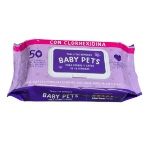 Toallitas humedas Baby pets con clorhexidina