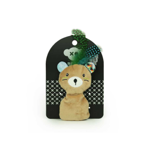 Osito con plumas para gatos