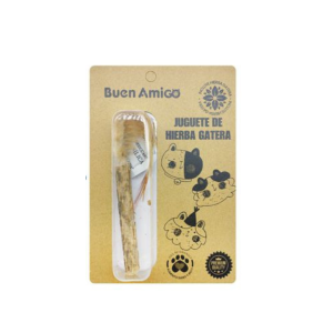 Juguete de hierba gatera compacta con pluma