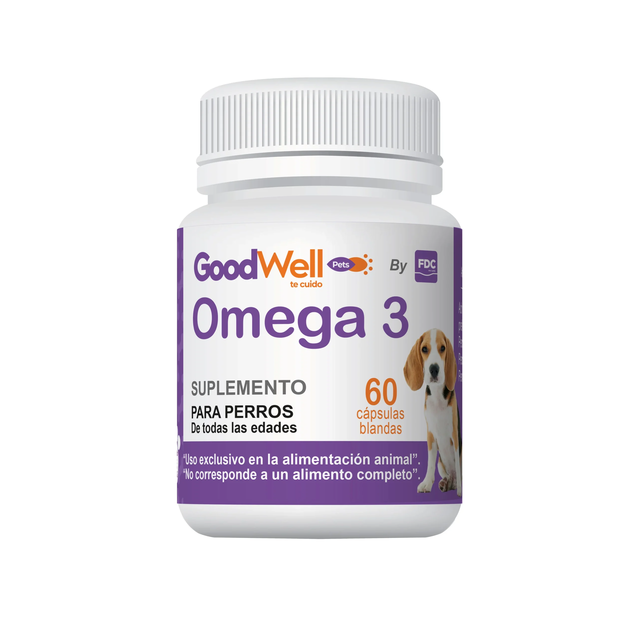 OMEGA3-PERROS22_5000x GoodWell - Omega 3 EPA + DHA x 60 Cápsulas blandas para perros - Imagen 1