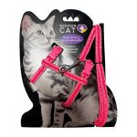 Wondercat - Set de arnés + correa para gato diseño brillante